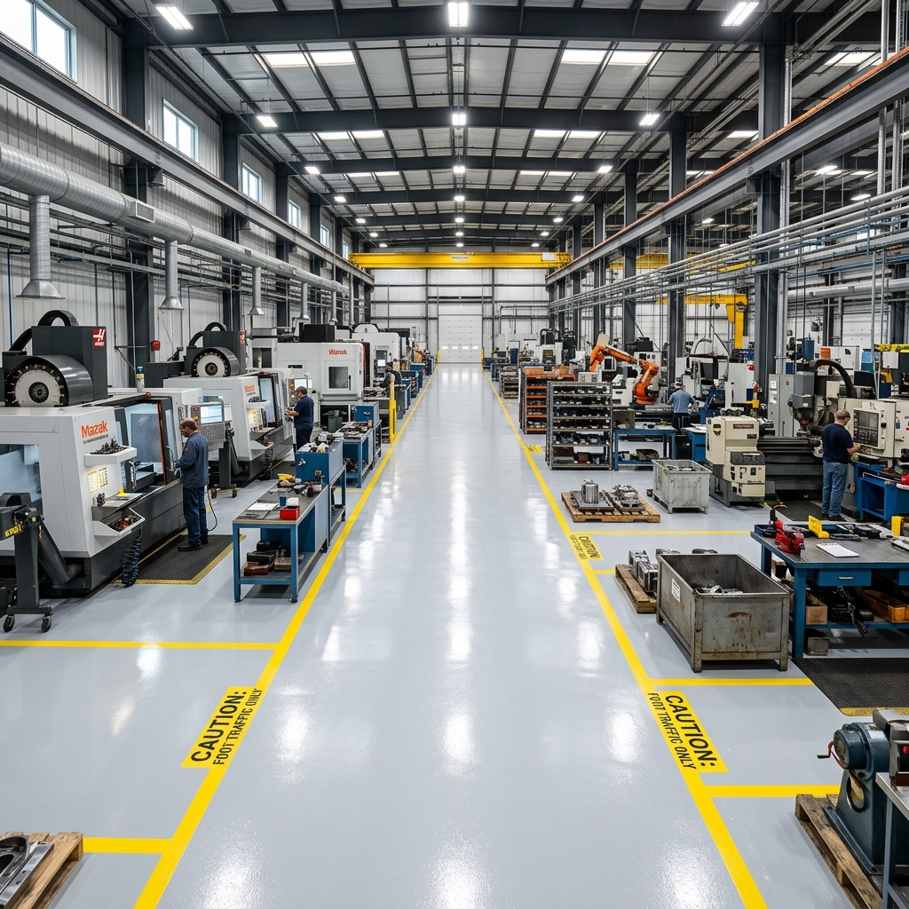 Manufacturing and Machine Shop Floor Coating