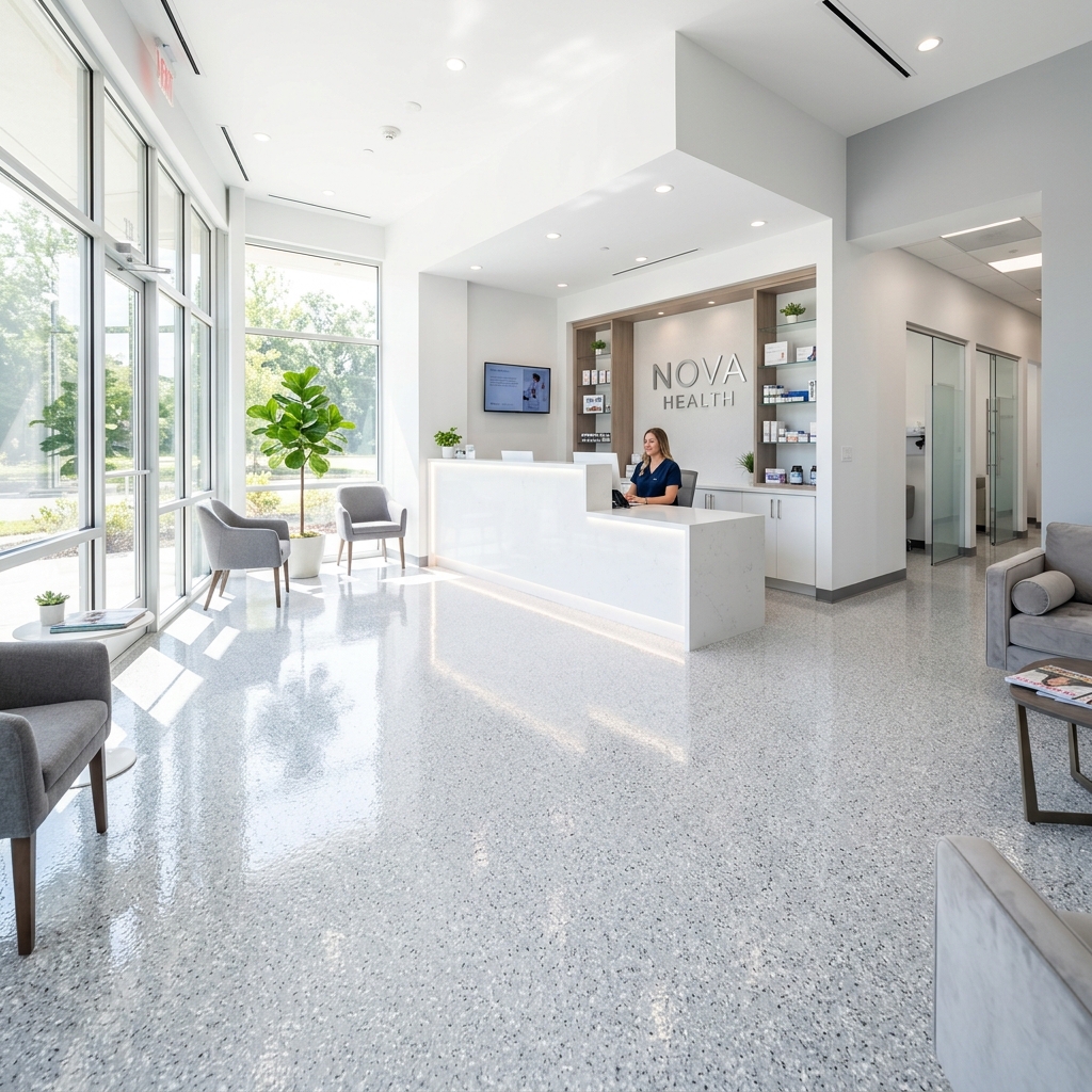 Retail and healthcare floor coating