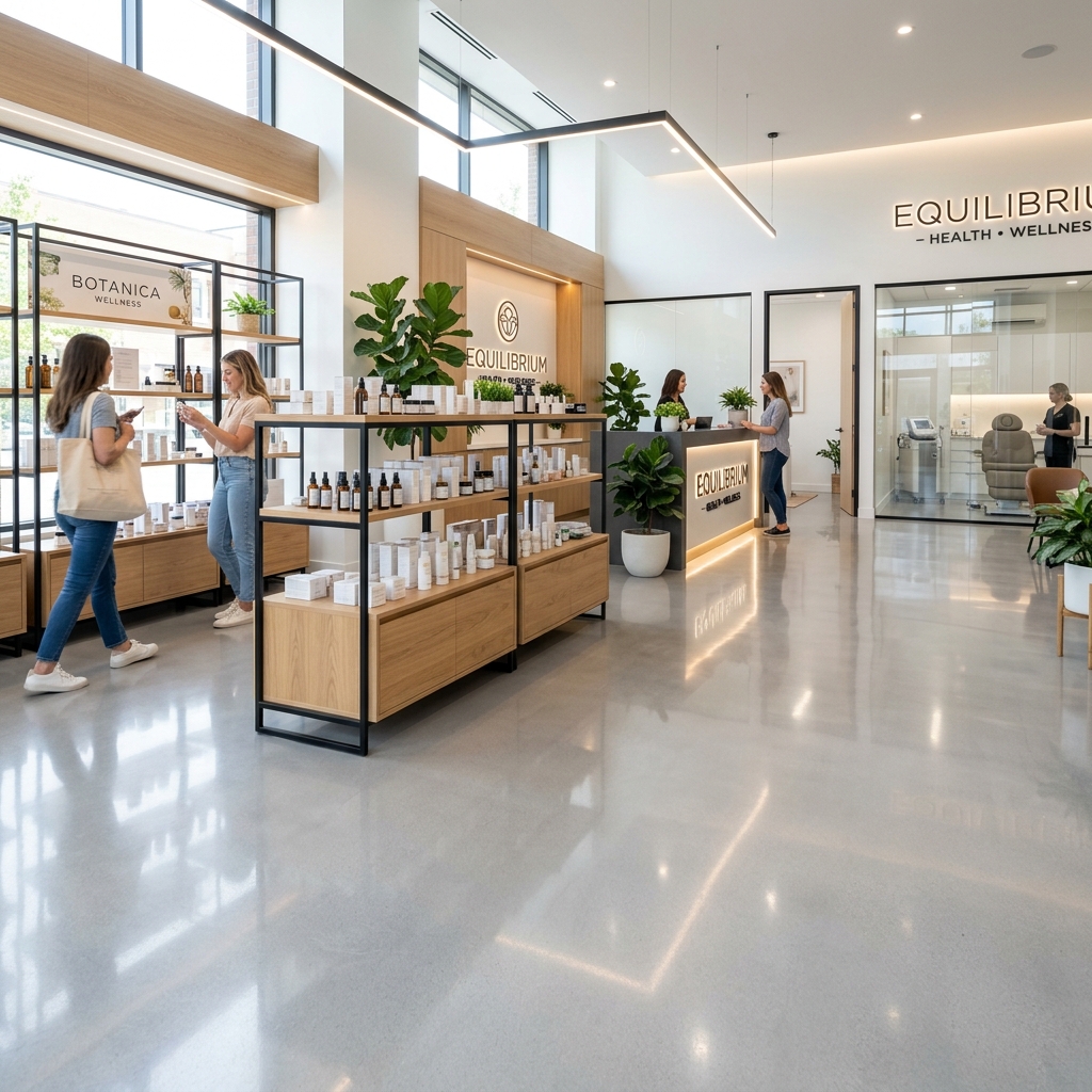 Retail and Healthcare Spaces Floor Coating