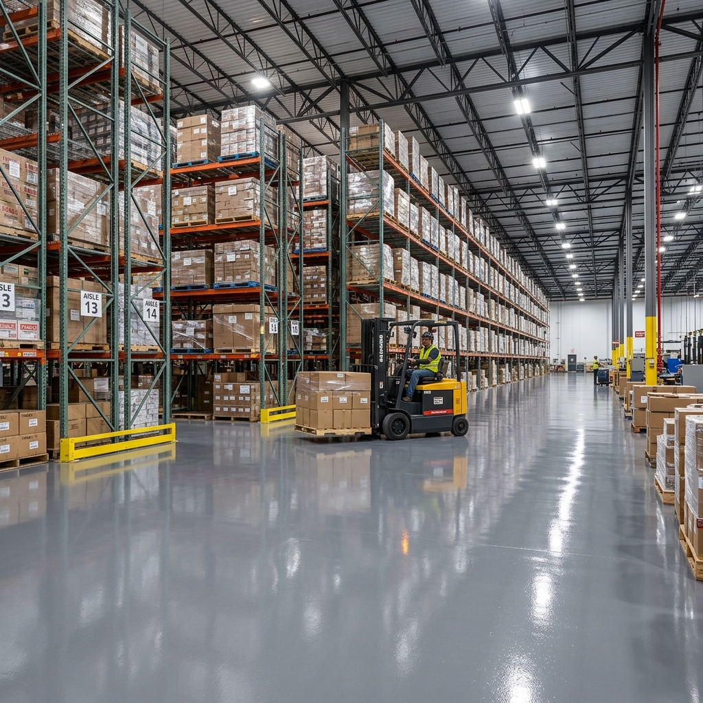 Warehouse Distribution Center Floor Coating
